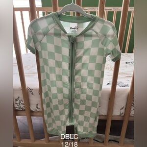 Dream big little co checkered bamboo shorty